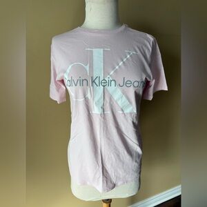 Calvin Klein Jeans Light Pink Logo Short Sleeve Tee